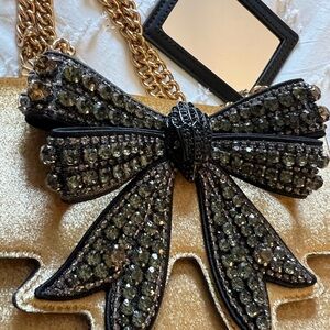 Kurt Geiger Black and Gold Wallet - The Shoreditch